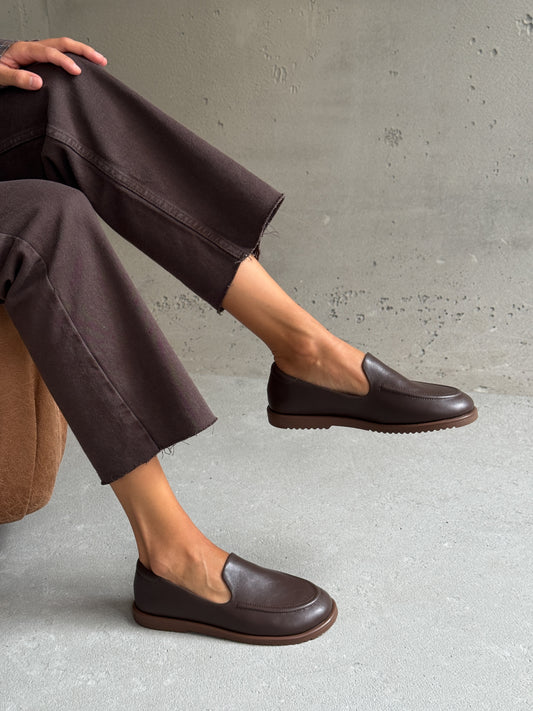 Анатомічні лофери barefoot  ™️ NikArt, шоколад