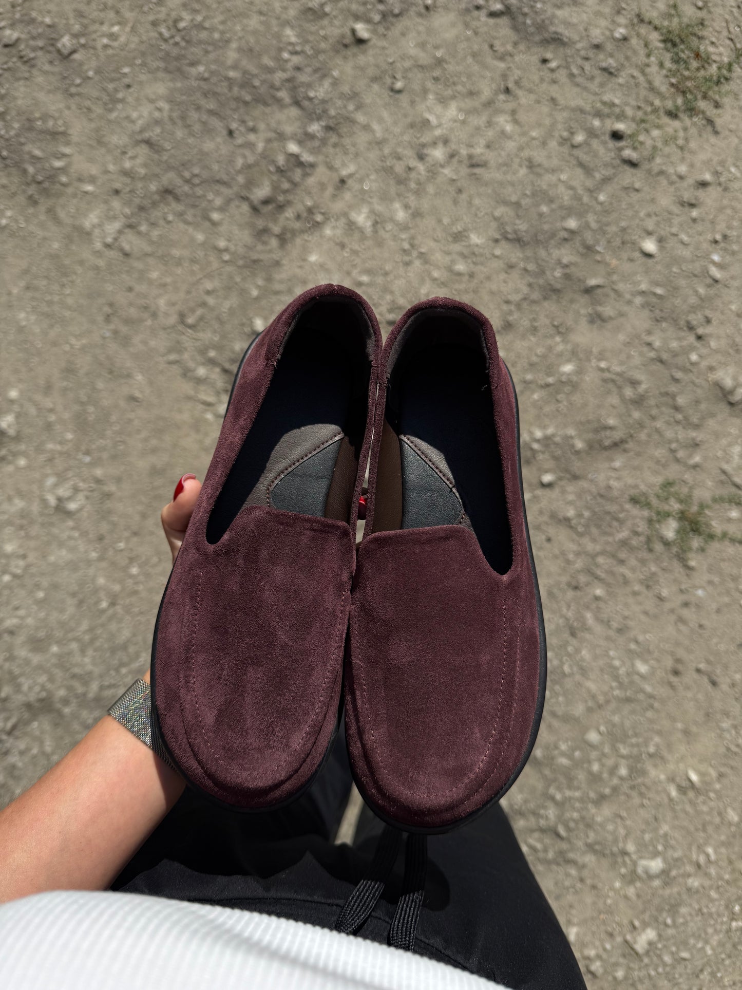 Анатомічні лофери barefoot  ™️ NikArt, бордовий