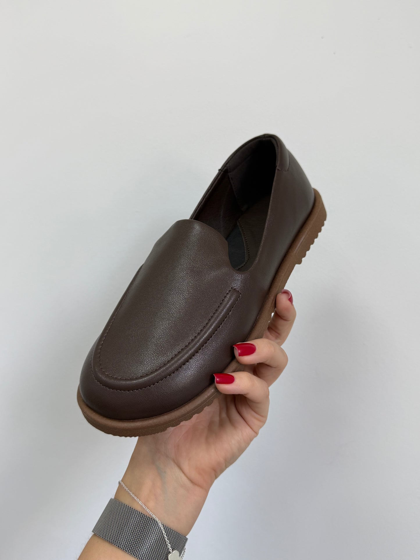 Анатомічні лофери barefoot  ™️ NikArt, шоколад