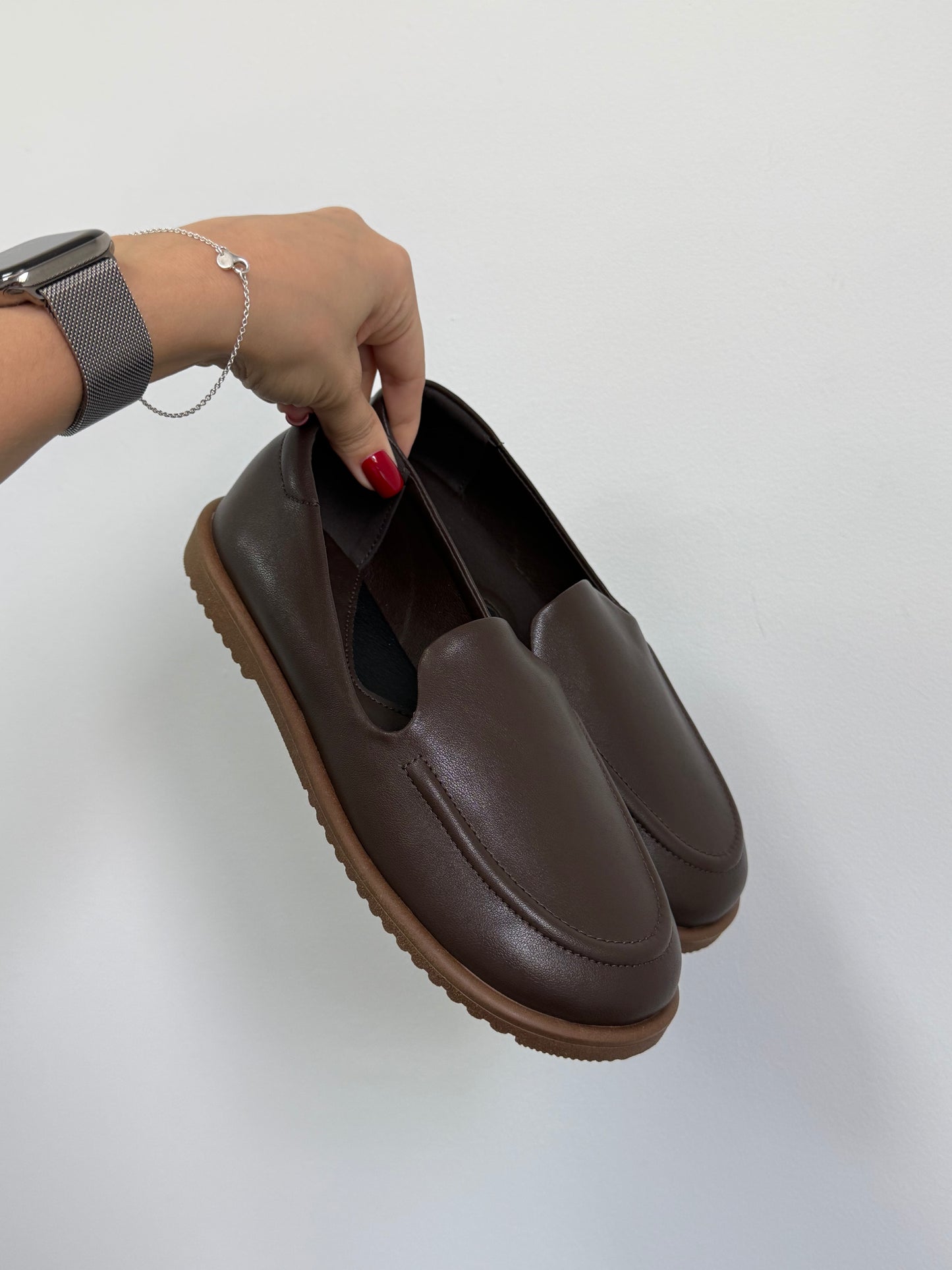 Анатомічні лофери barefoot  ™️ NikArt, шоколад