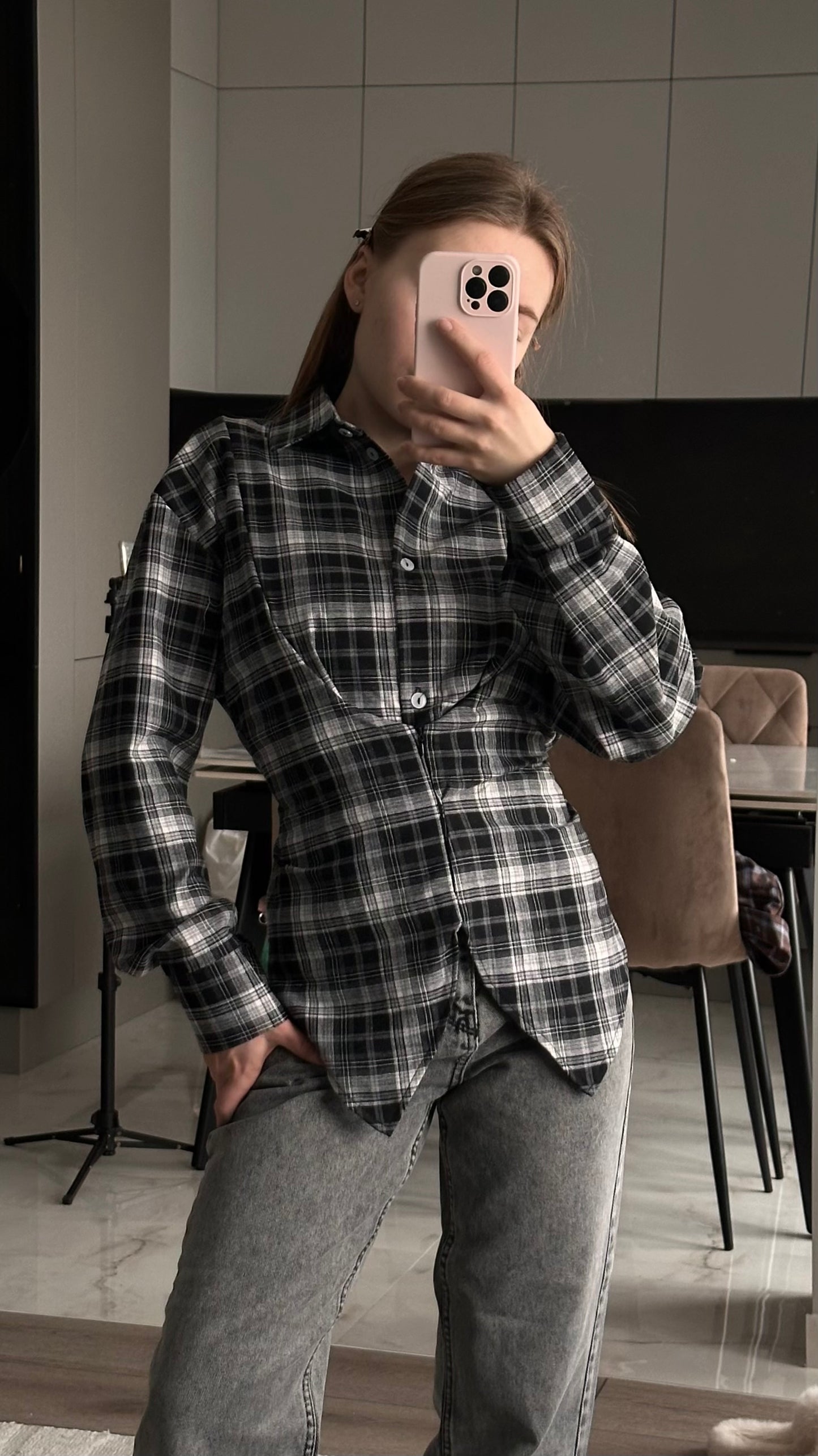 Сорочка з акцентом на талії