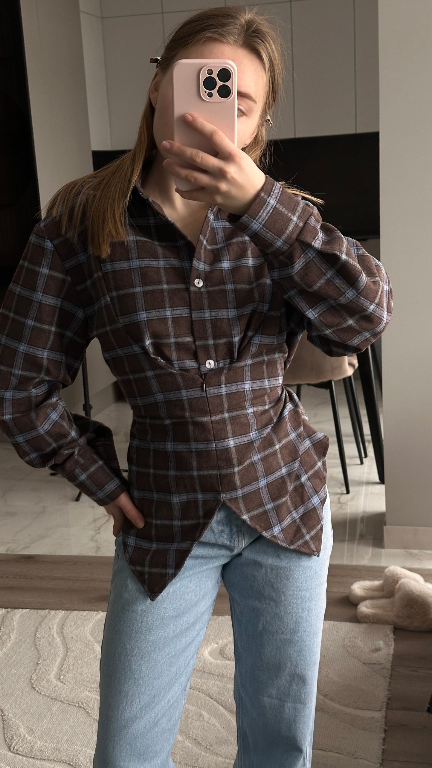 Сорочка з акцентом на талії