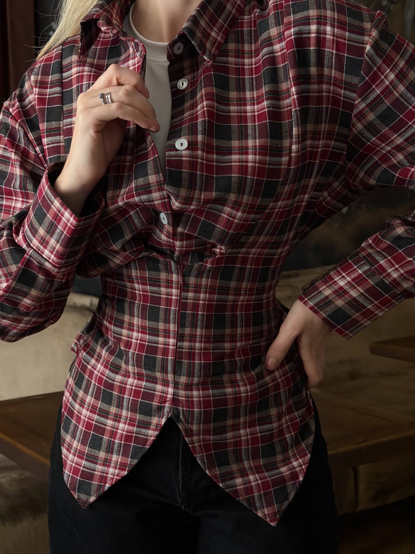 Сорочка з акцентом на талії