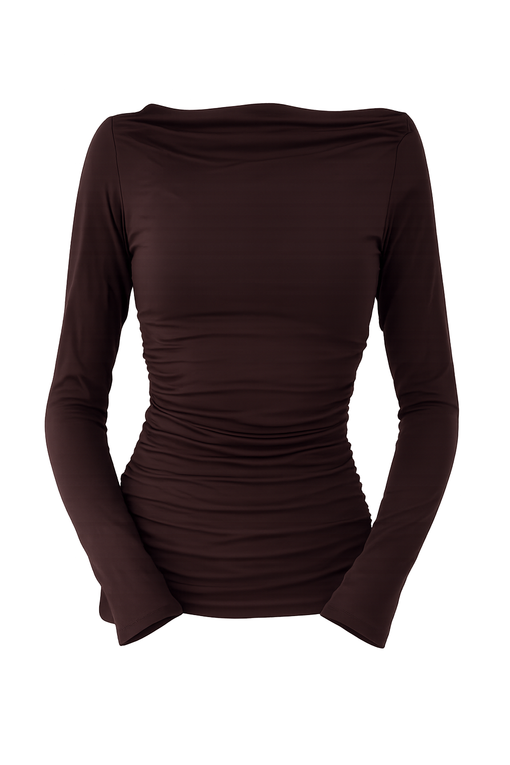 Лонг зі збіркою по боках та зверху