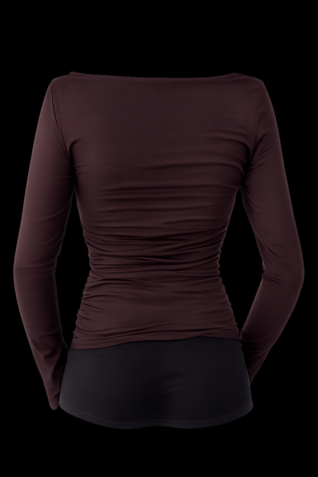 Лонг зі збіркою по боках та зверху