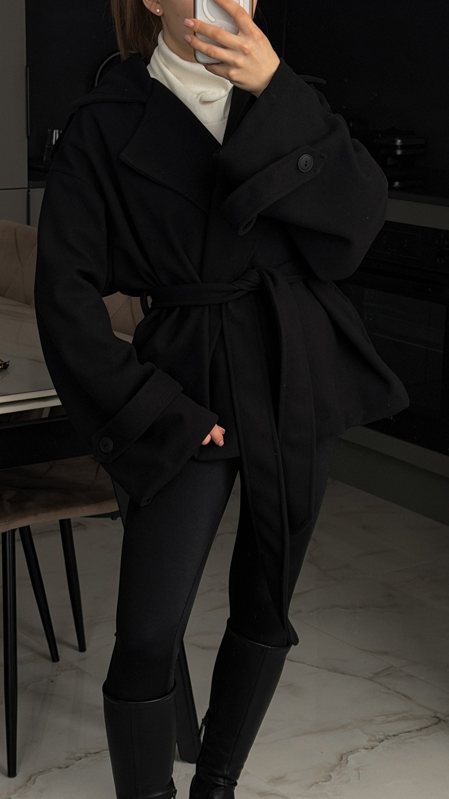 Пальто вкорочене