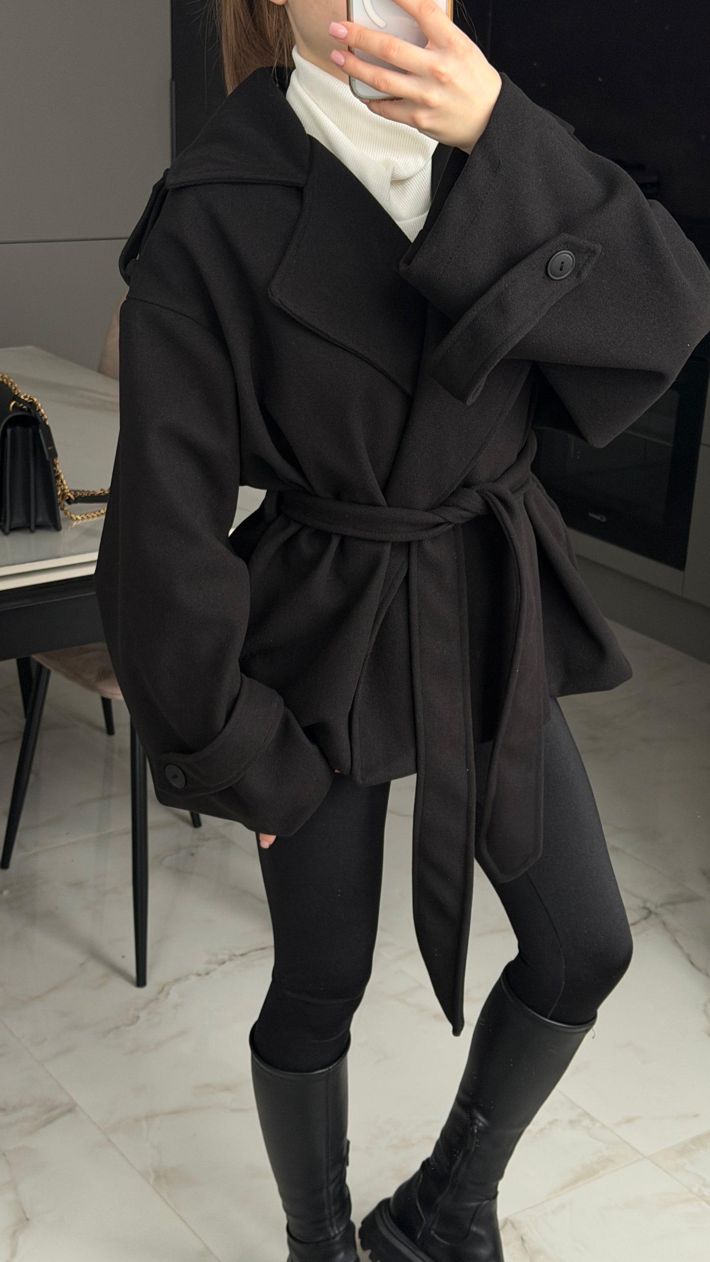 Пальто вкорочене