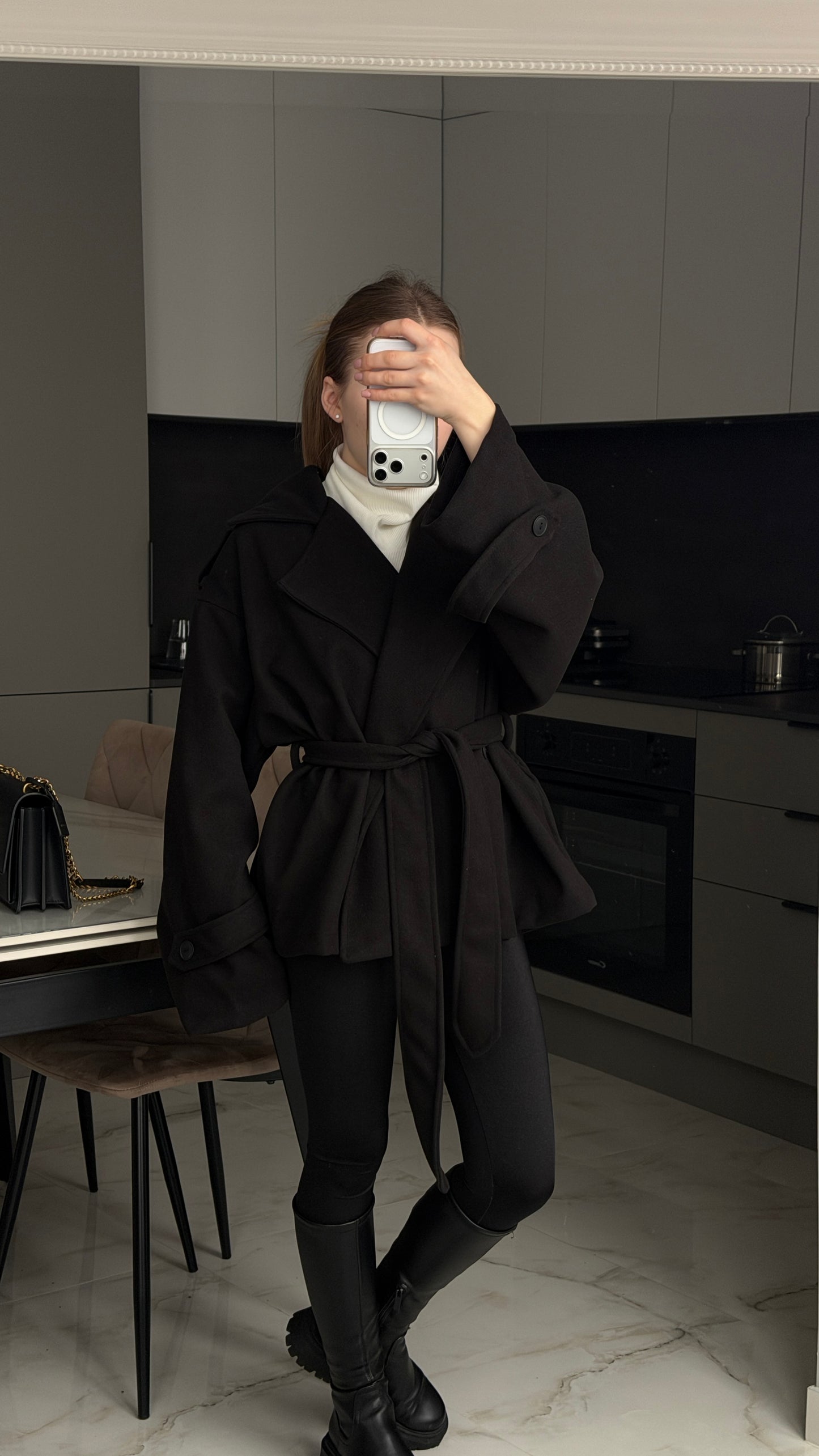 Пальто вкорочене