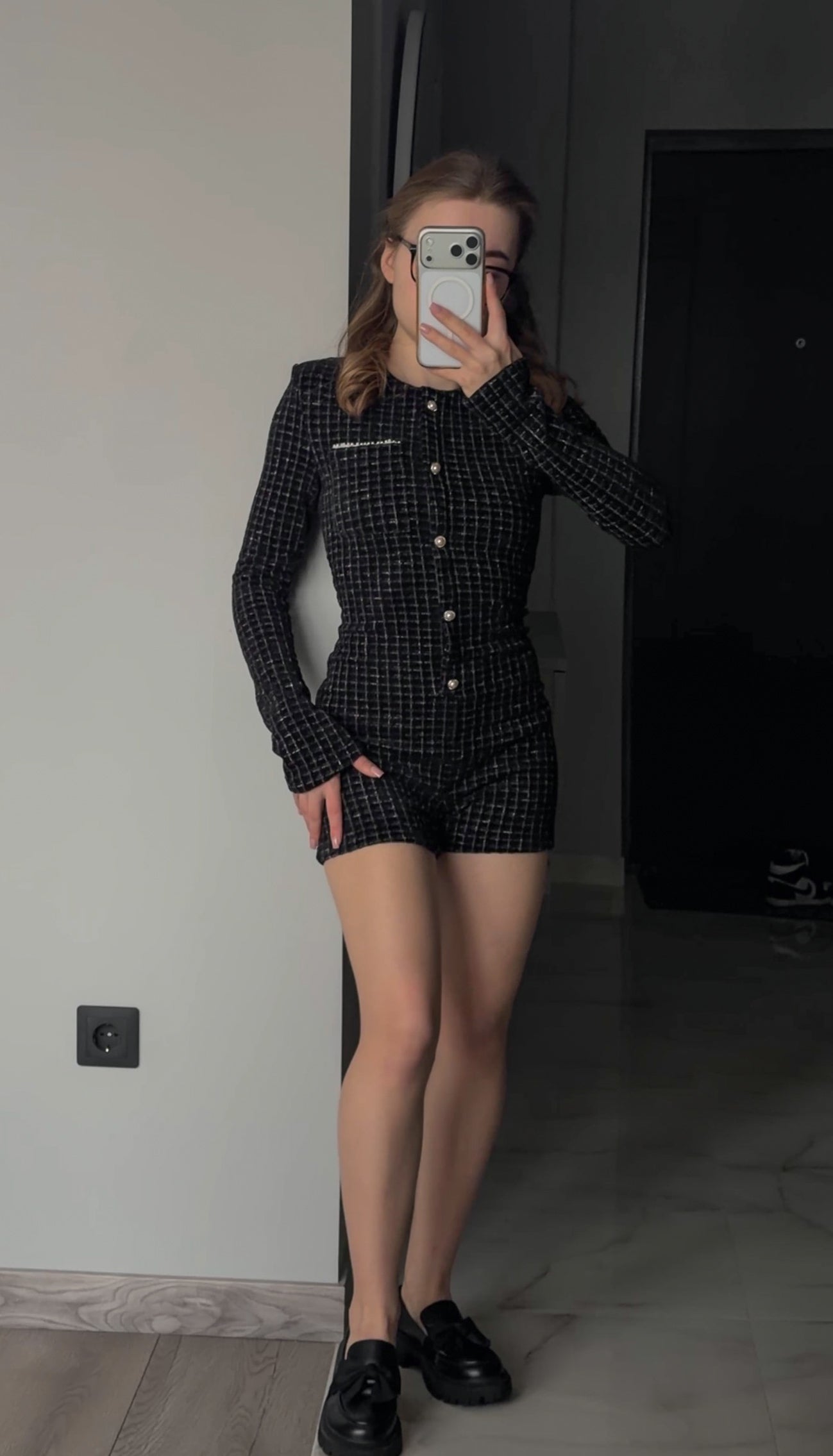 Міні комбінезон твідовий