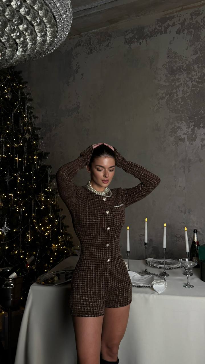 Міні комбінезон твідовий