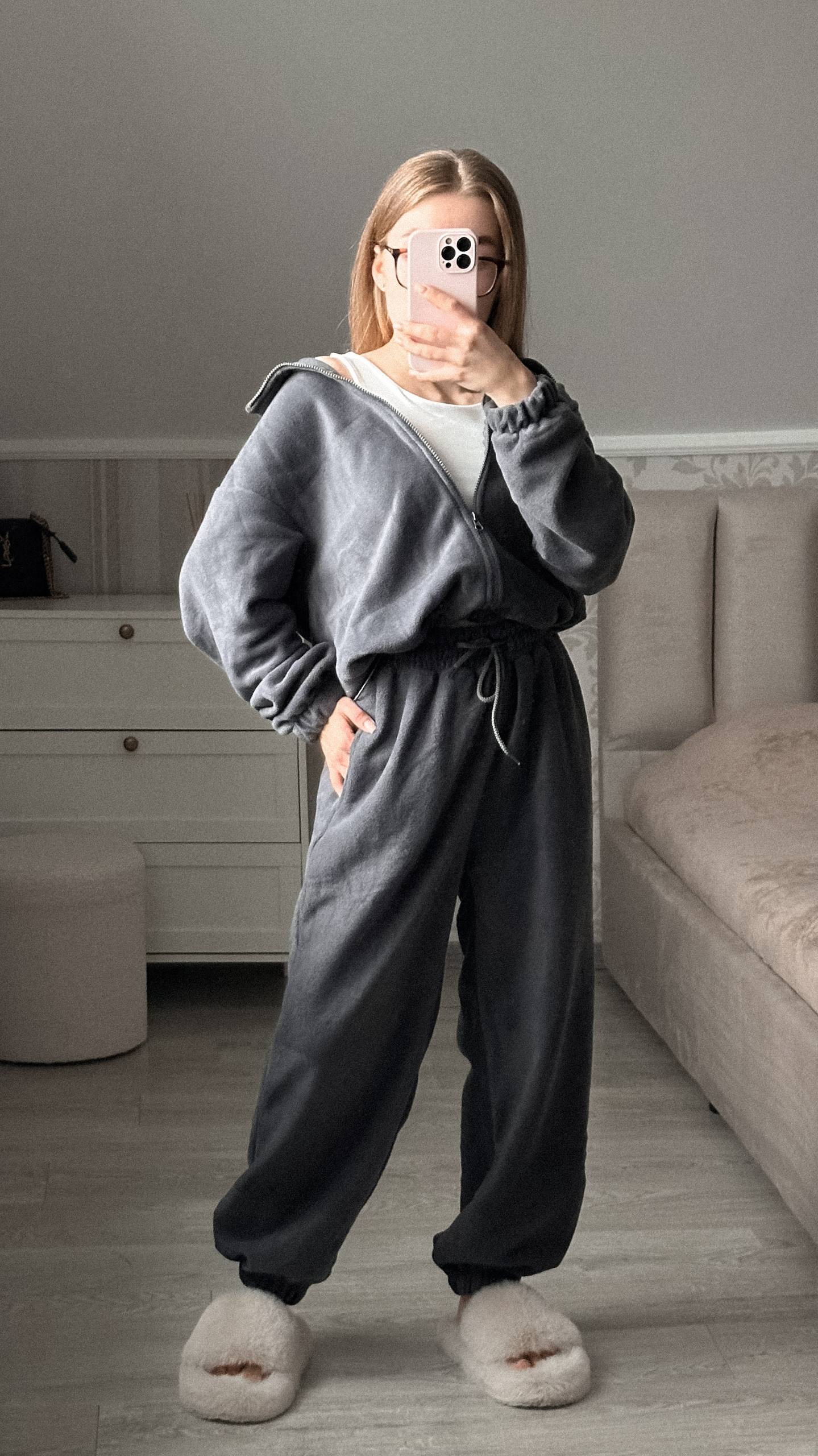 Флісовий костюм, графіт