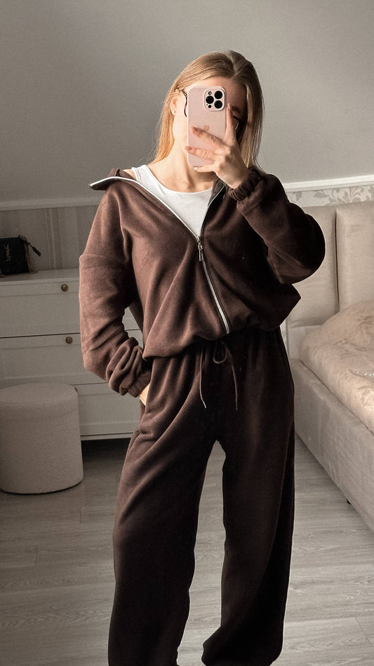 Флісовий костюм, шоколад