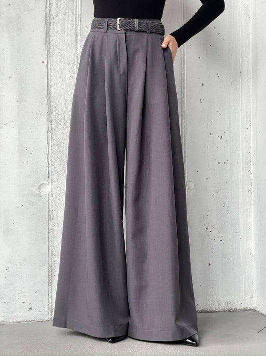 Брюки - палаццо, сірі