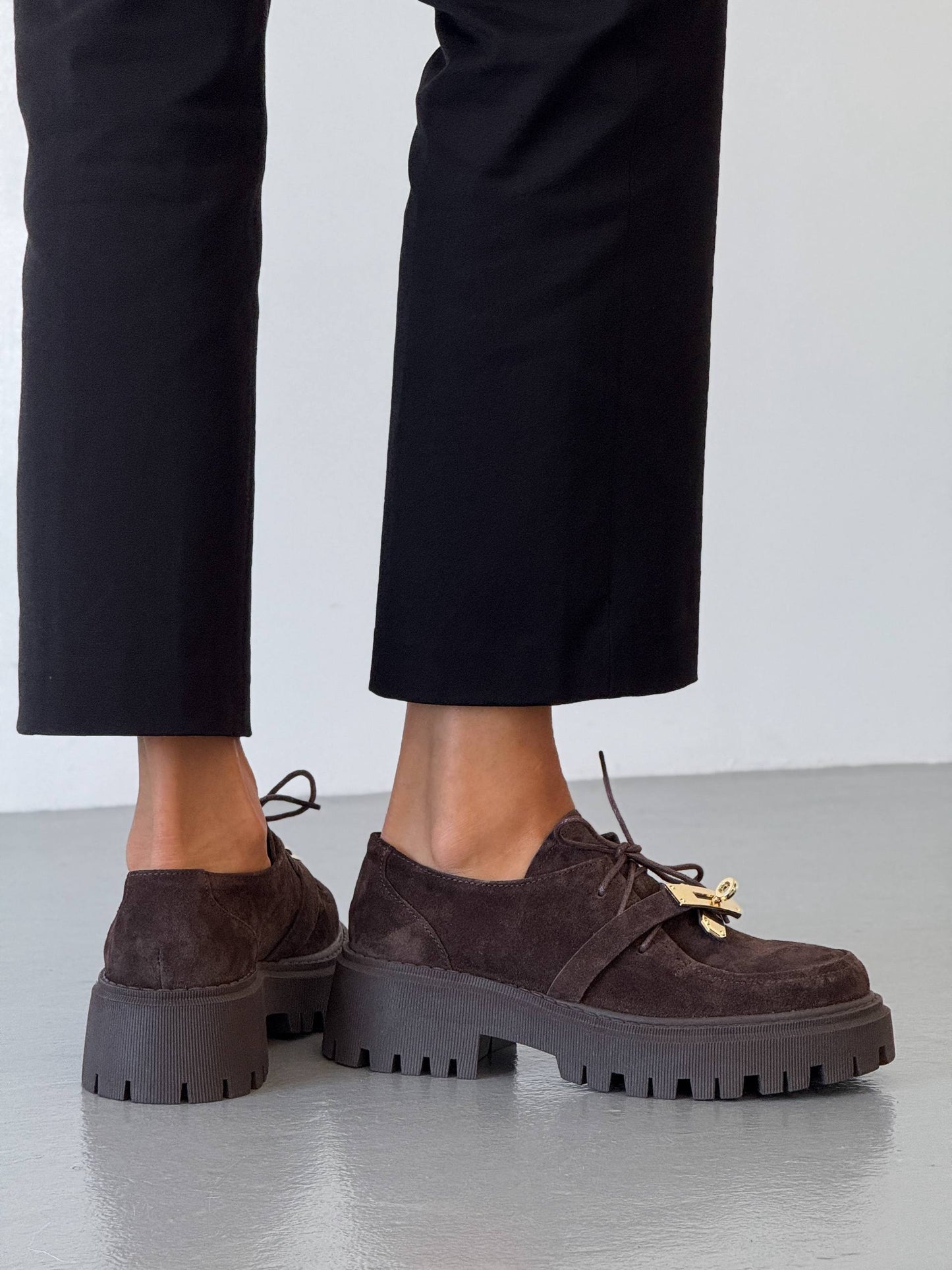 Трендові дербі ™️NikArt замш, шоколад