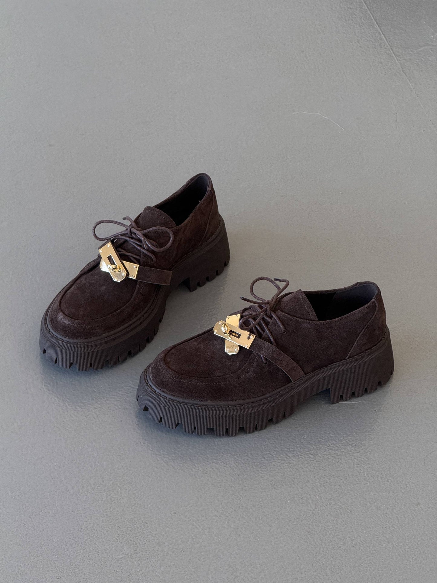 Трендові дербі ™️NikArt замш, шоколад