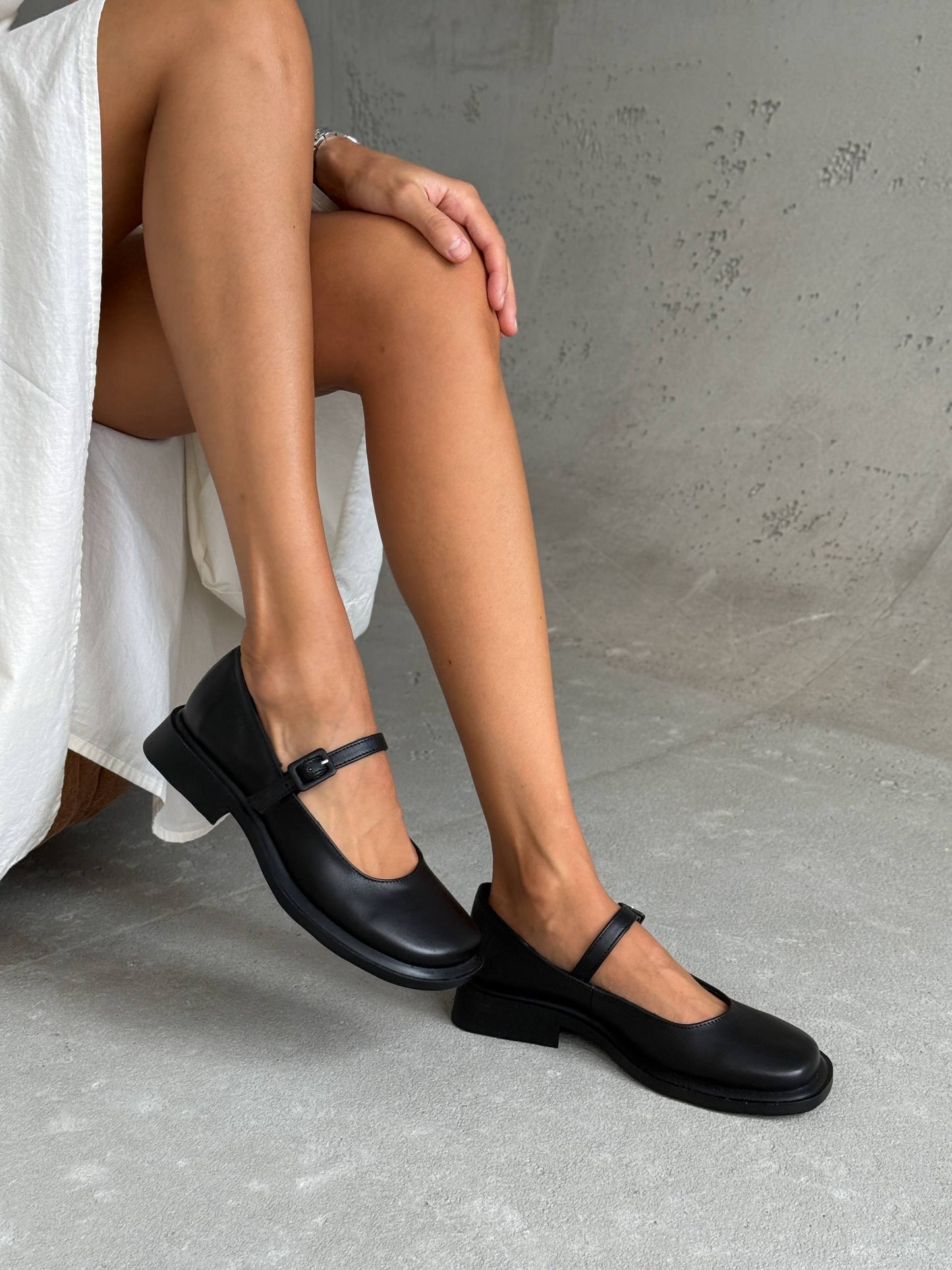 Туфлі з анатомічним носиком, чорний