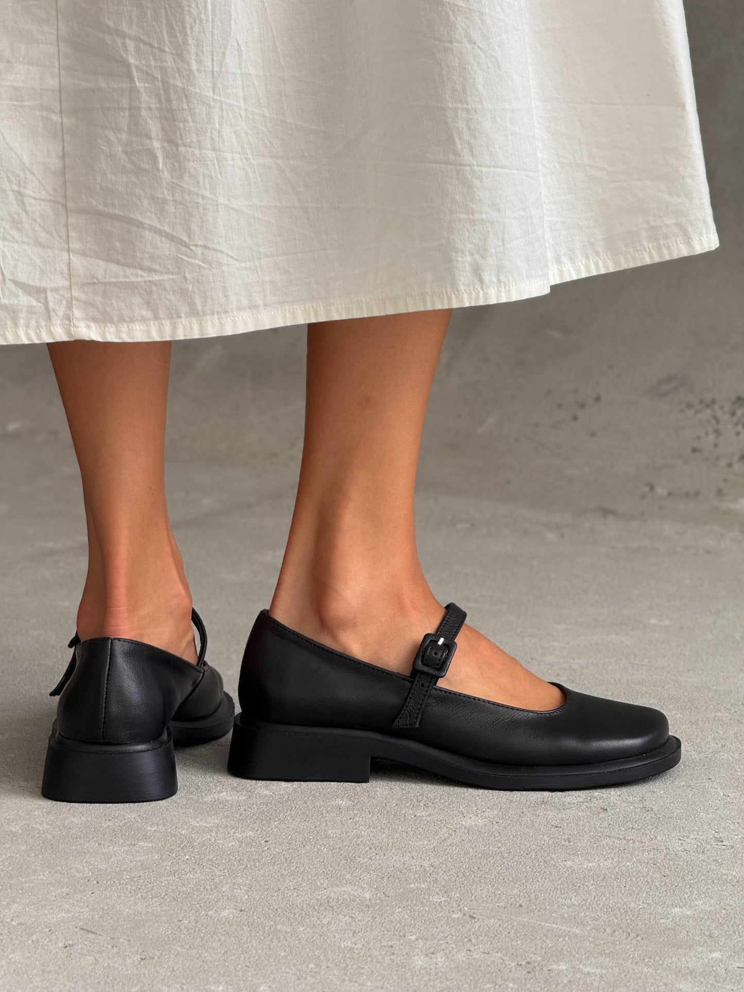 Туфлі з анатомічним носиком, чорний