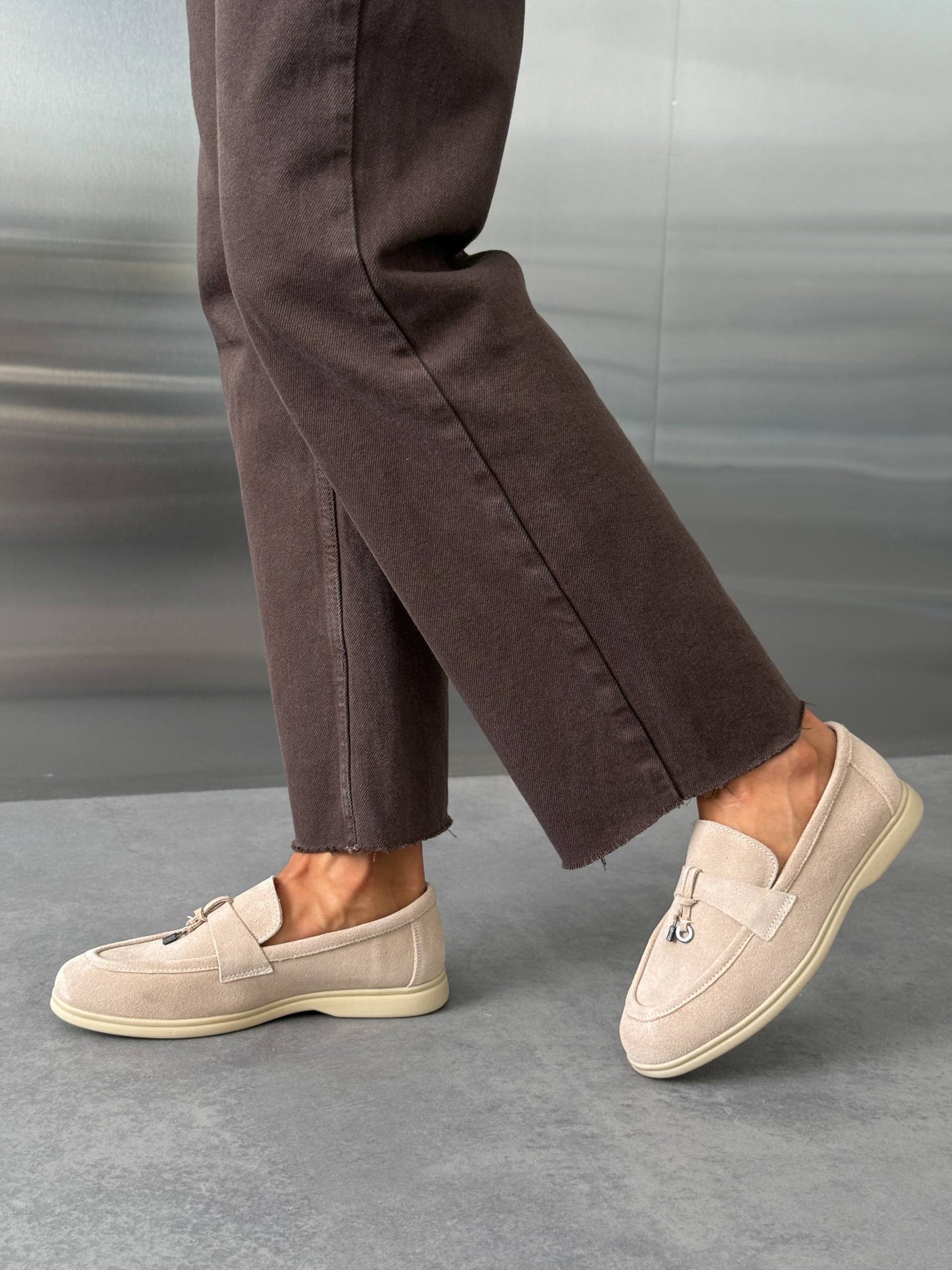 Лофери на кожен день, бежевий