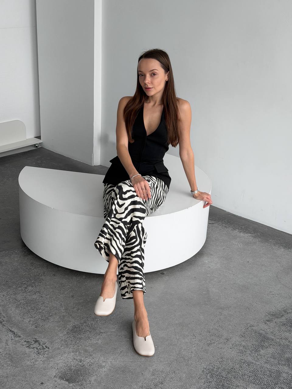 Балетки з анатомічним носиком, світлий бежевий