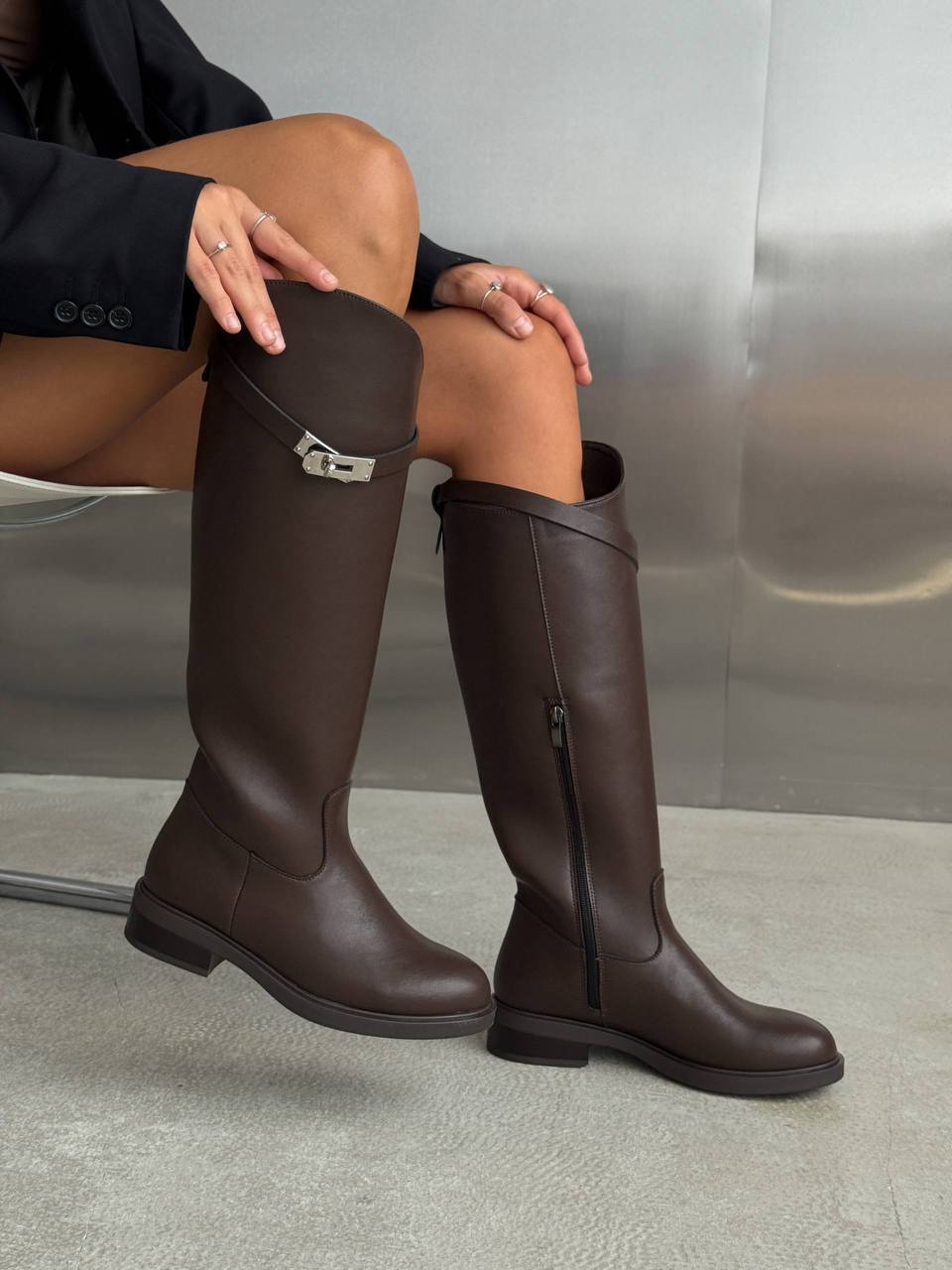 Преміальні жокейські чоботи ™️"NikArt", шоколад