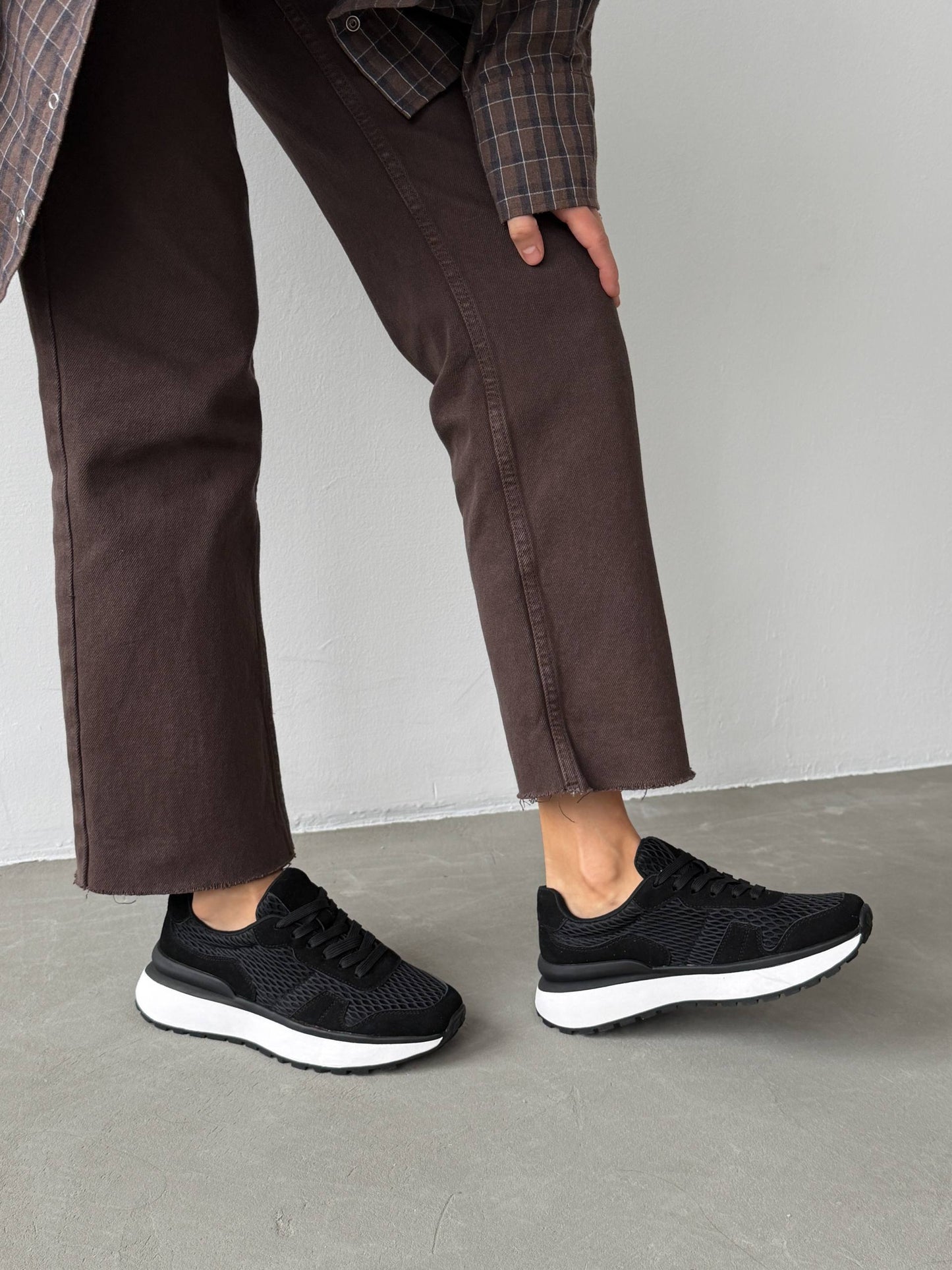 Стильні кросівки, чорний