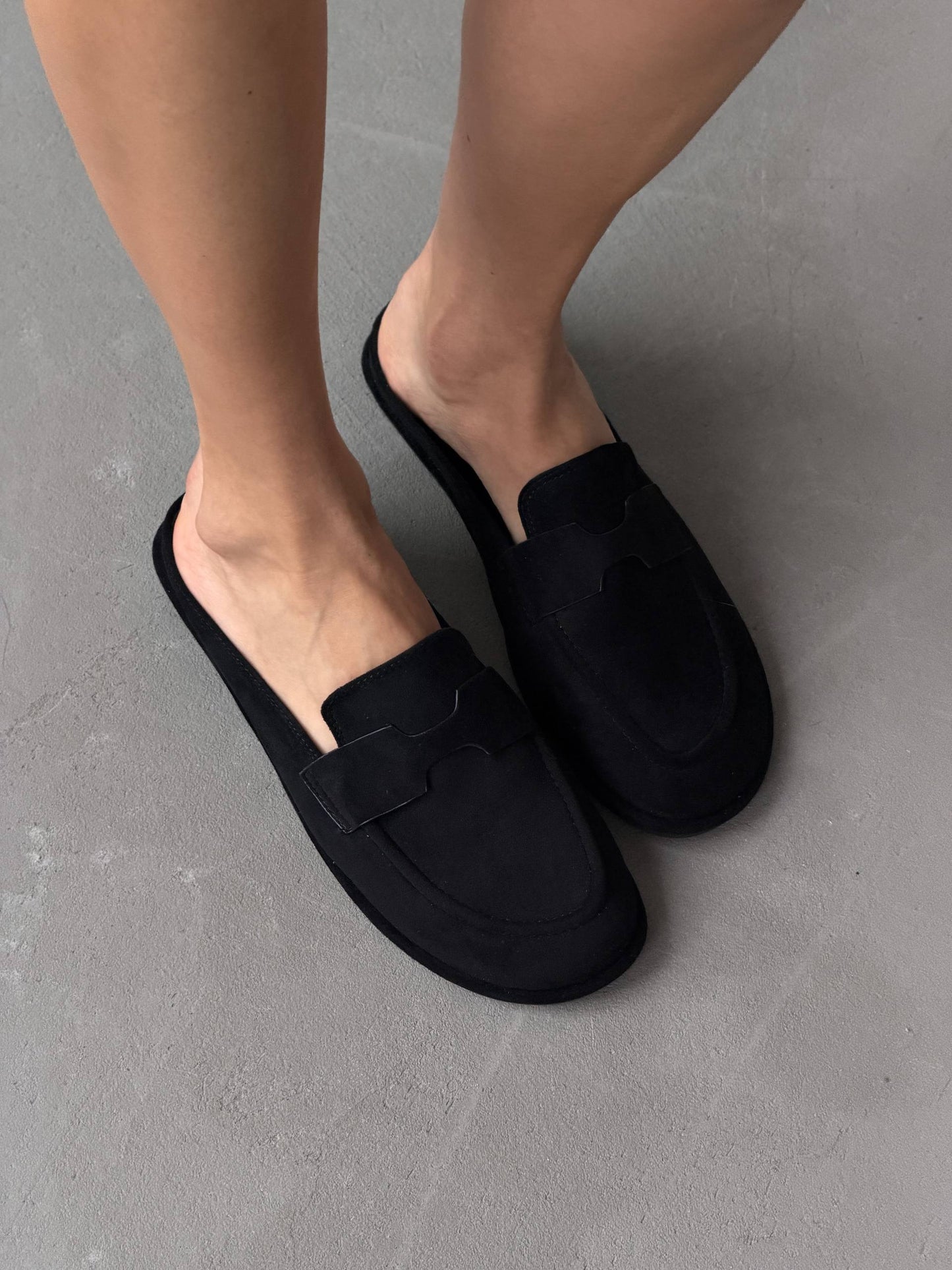 Сабо з анатомічним носиком, чорний