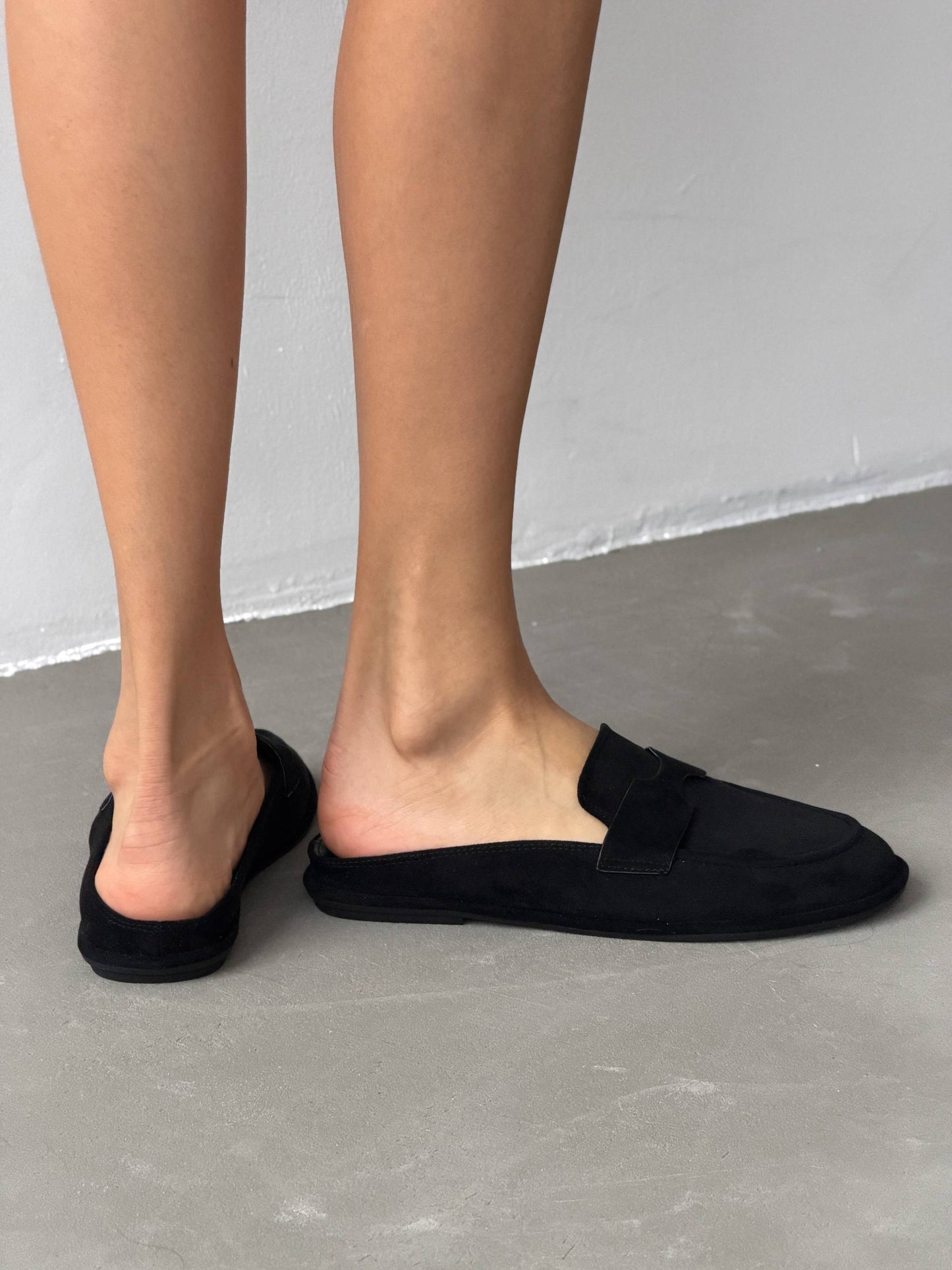 Сабо з анатомічним носиком, чорний