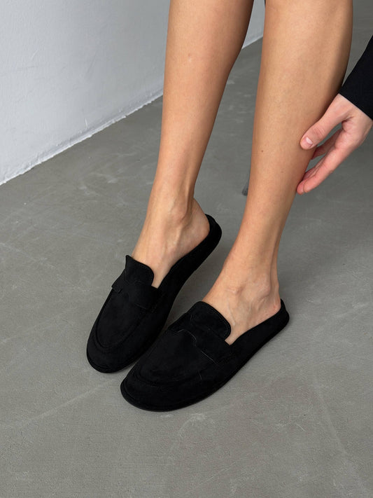 Сабо з анатомічним носиком, чорний