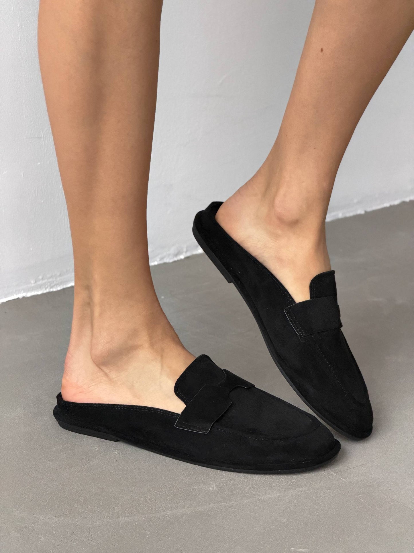 Сабо з анатомічним носиком, чорний