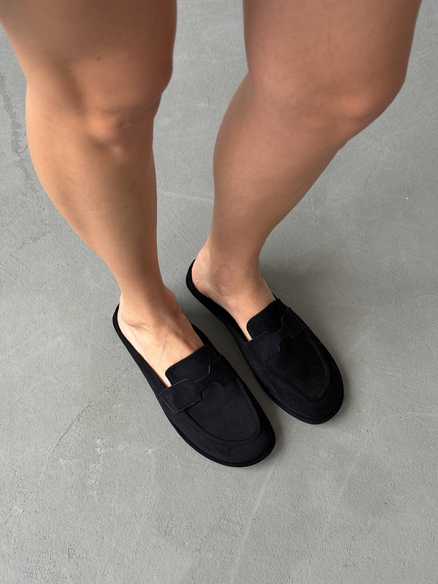 Сабо з анатомічним носиком, чорний