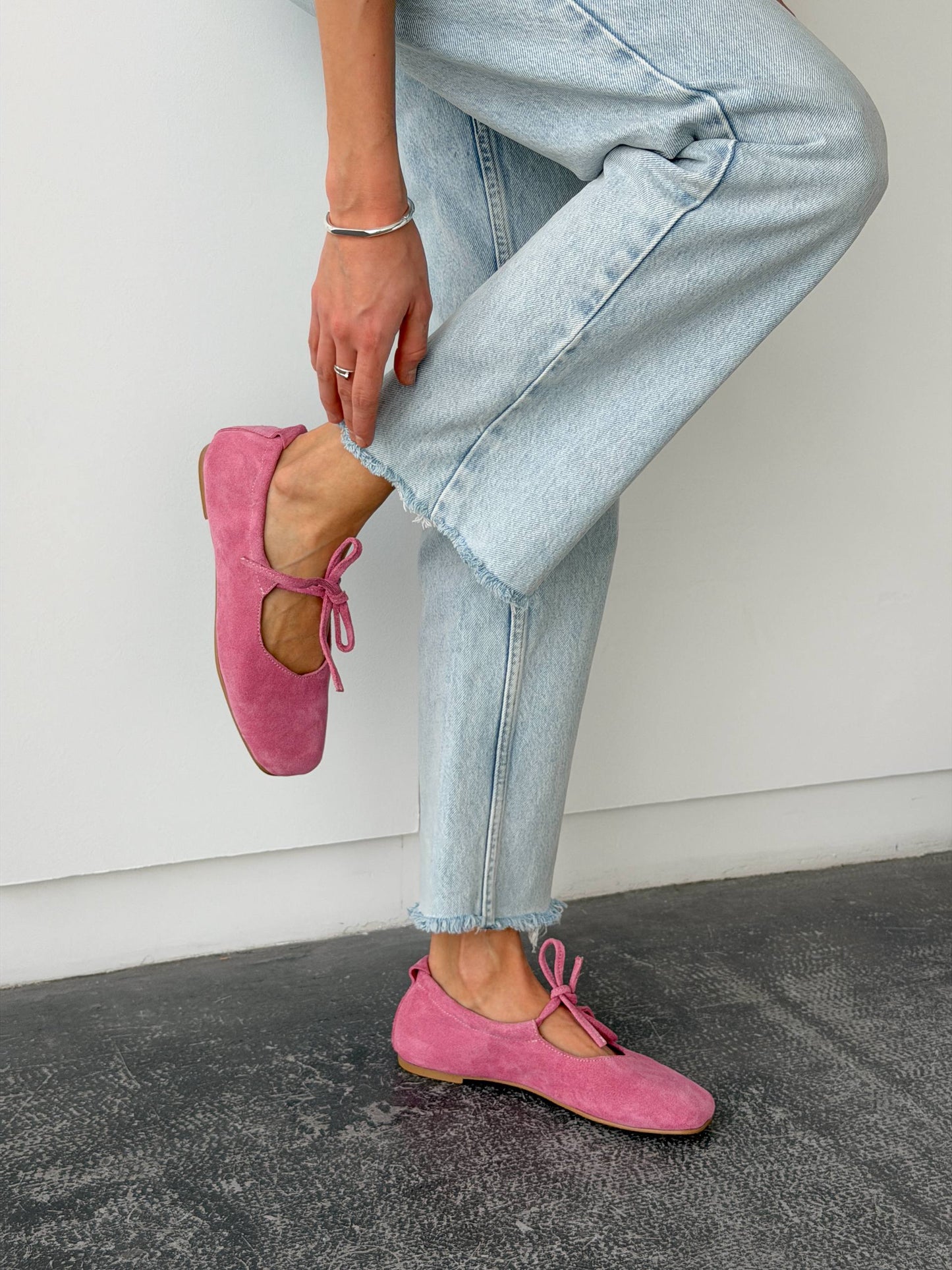 Балетки з анатомічно-розширеним носиком, рожевий