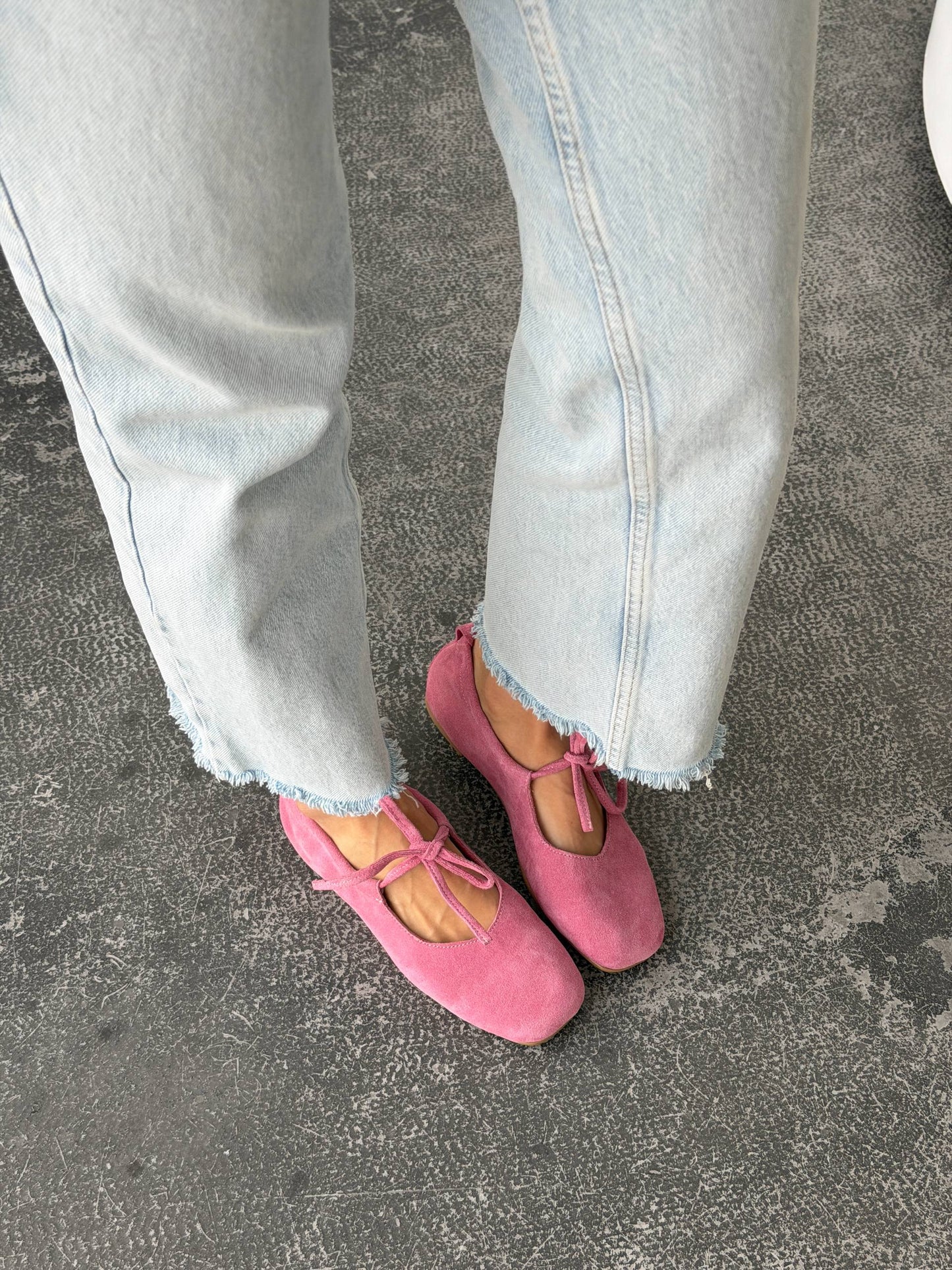 Балетки з анатомічно-розширеним носиком, рожевий