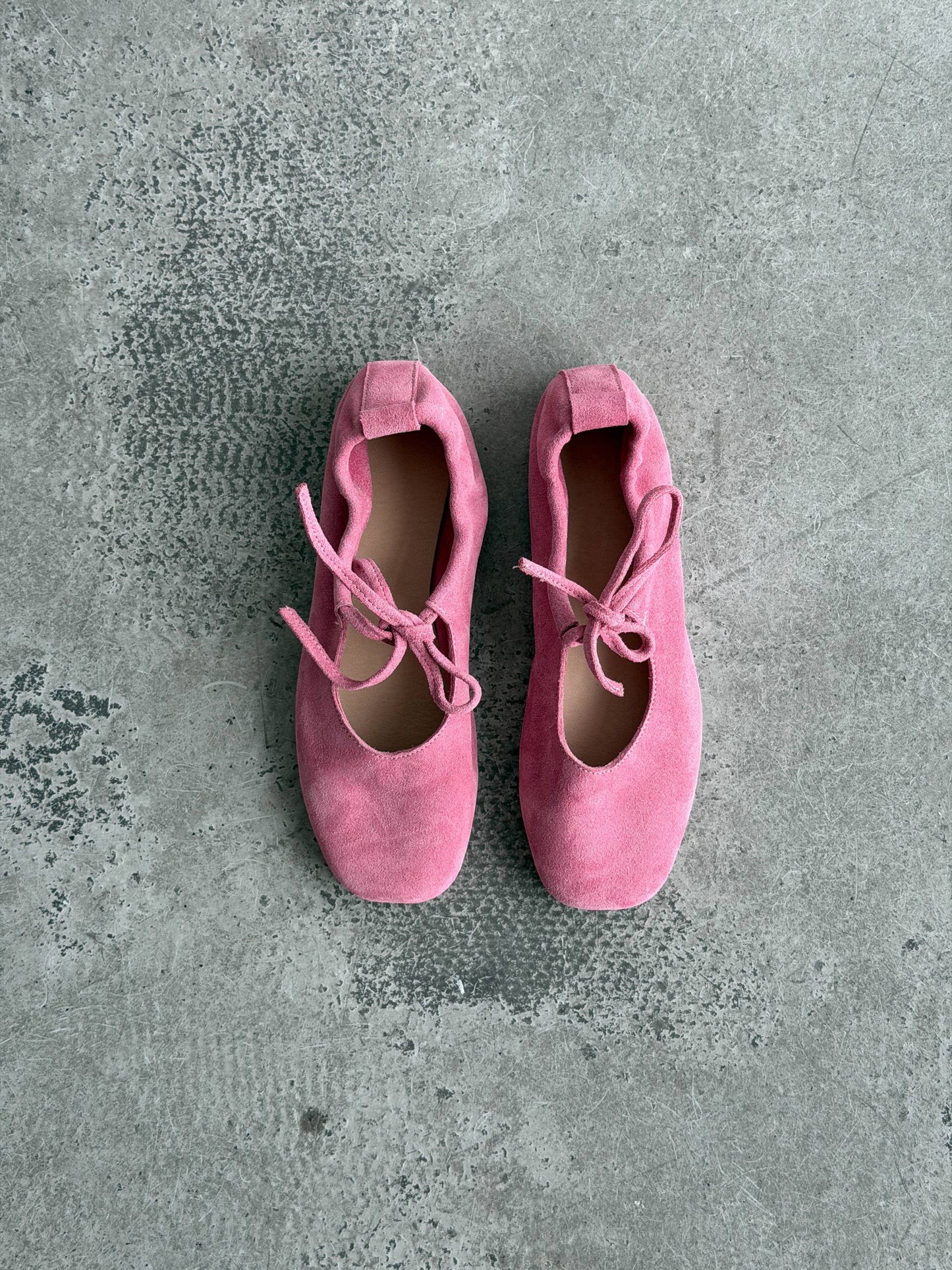 Балетки з анатомічно-розширеним носиком, рожевий