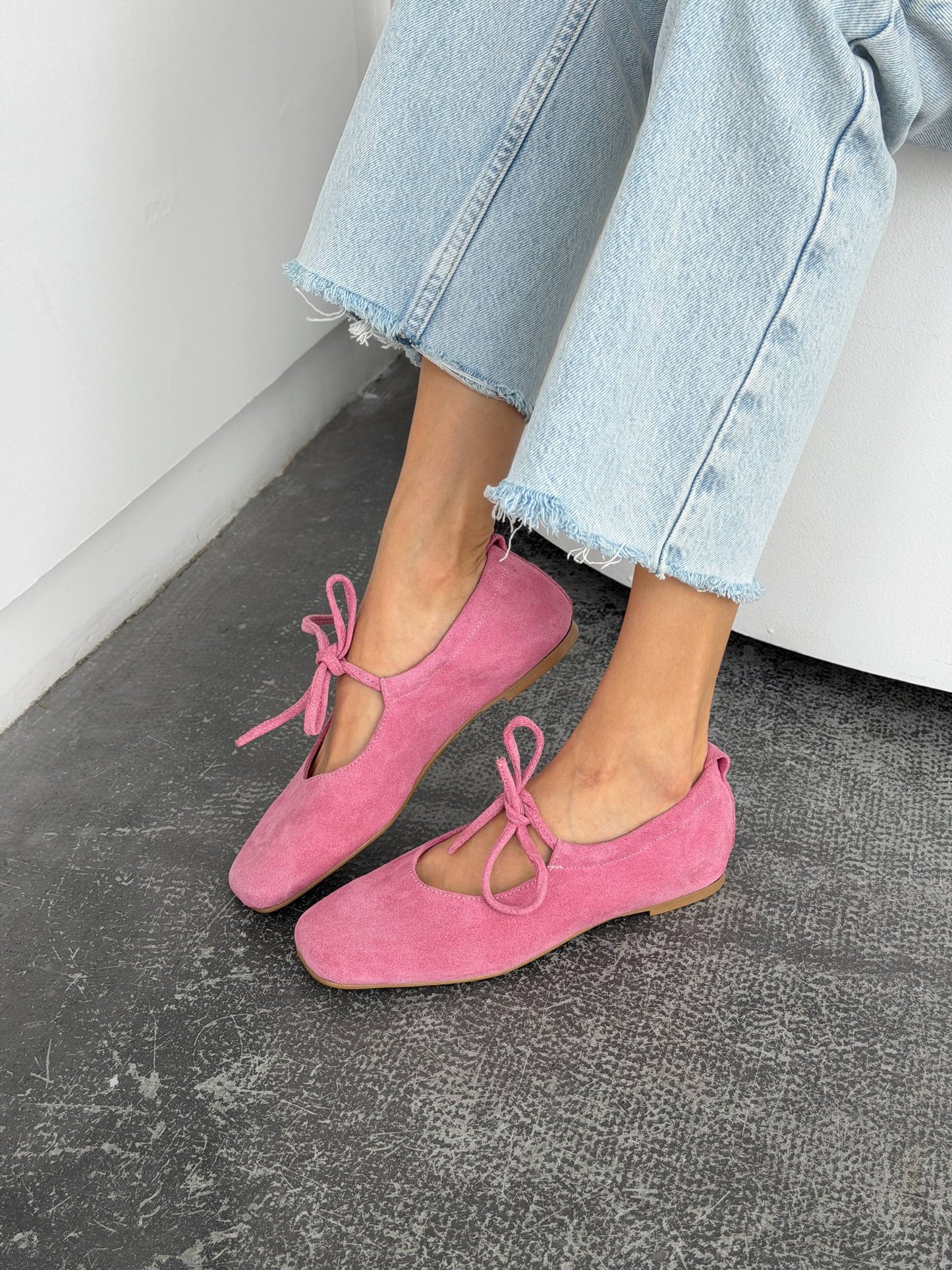 Балетки з анатомічно-розширеним носиком, рожевий