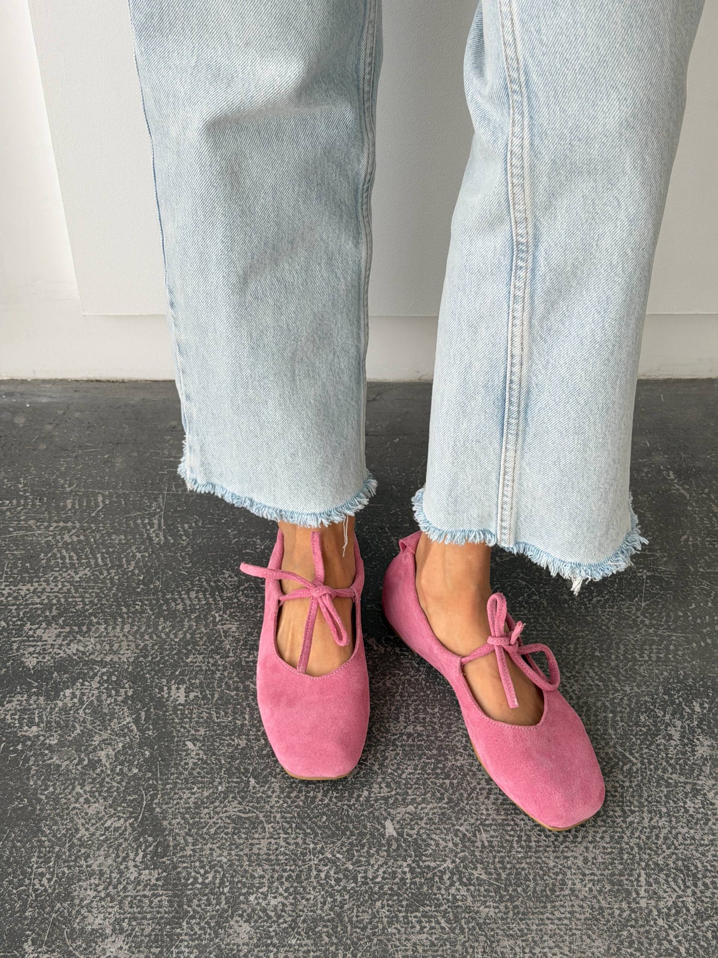 Балетки з анатомічно-розширеним носиком, рожевий