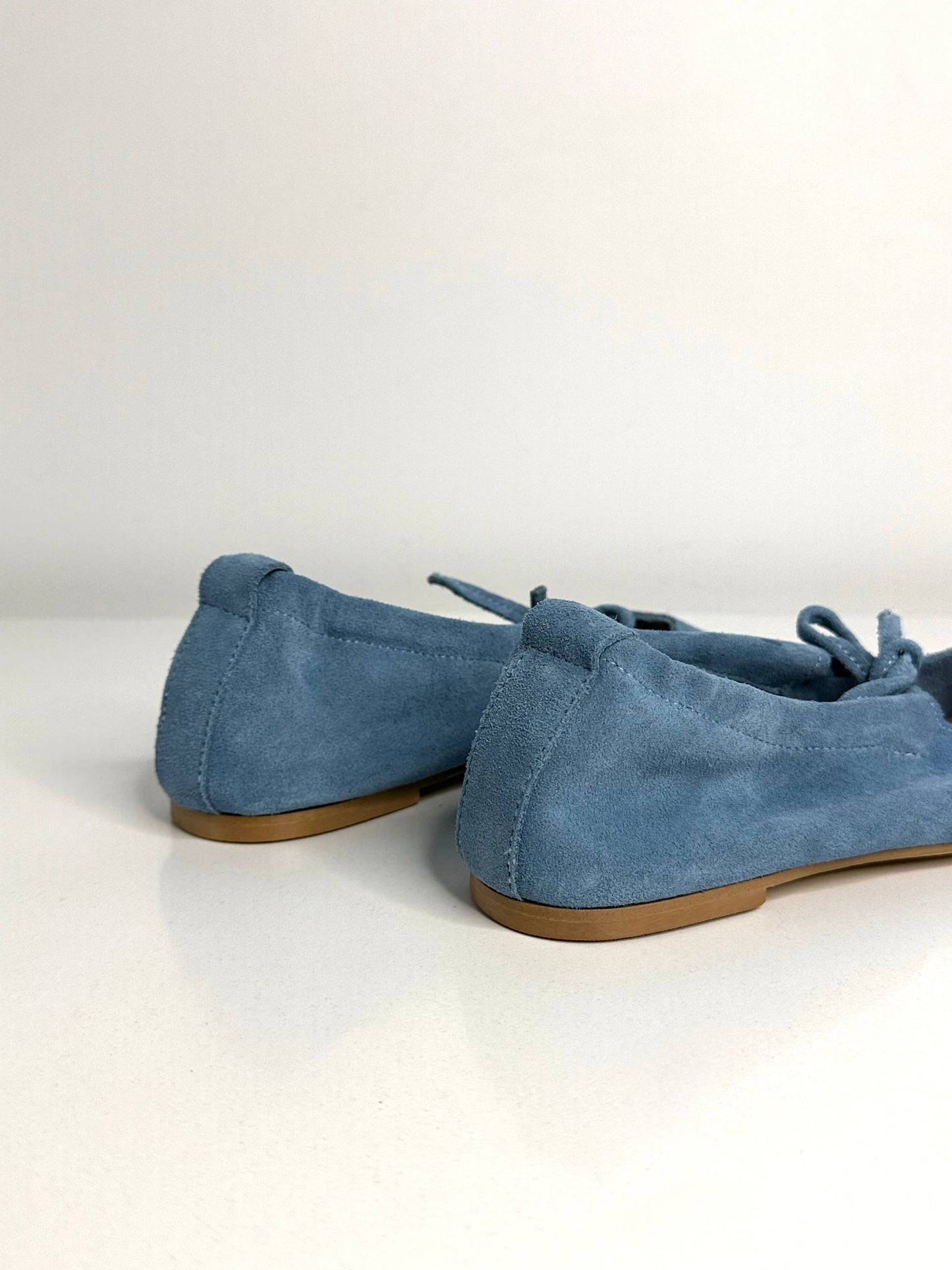 Балетки з анатомічно-розширеним носиком, блакитний