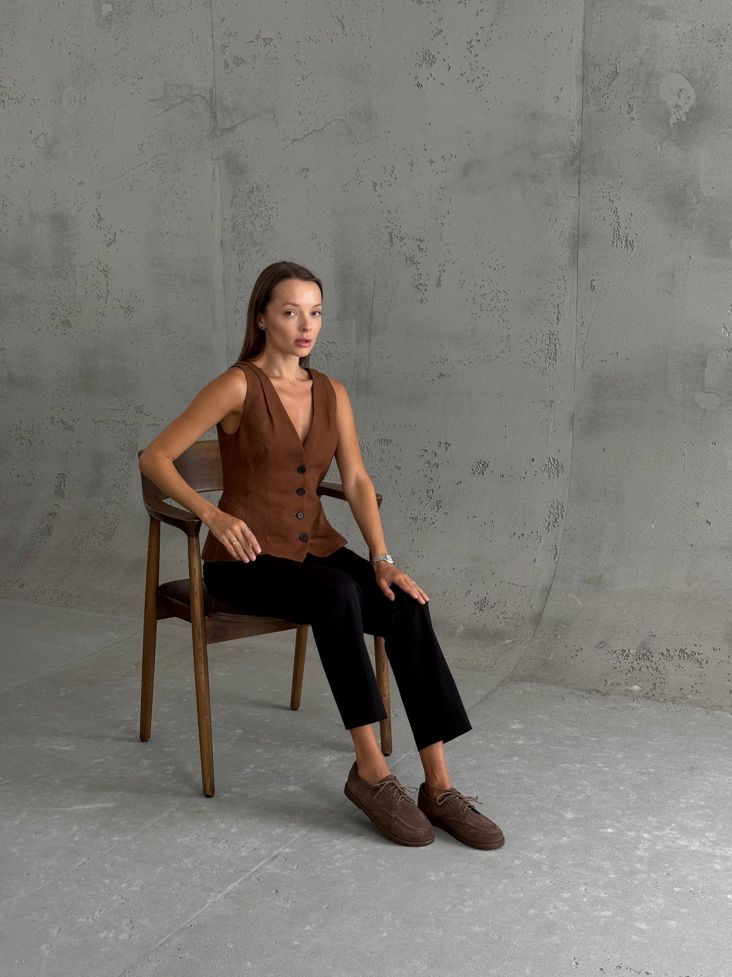 Мокасини NikArt barefoot, коричневий