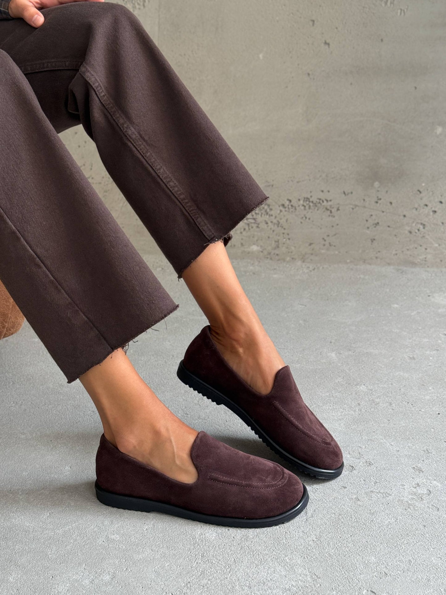 Анатомічні лофери barefoot  ™️ NikArt, шоколад