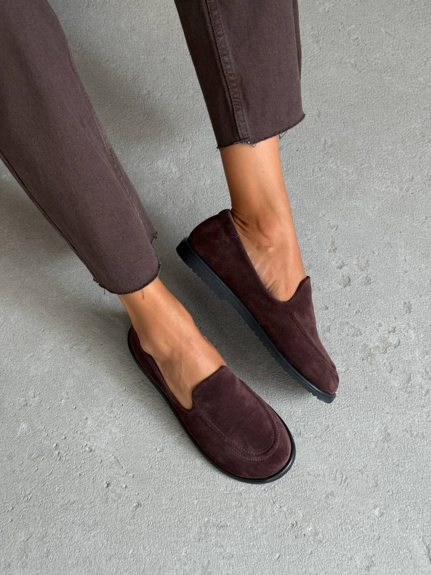 Анатомічні лофери barefoot  ™️ NikArt, шоколад