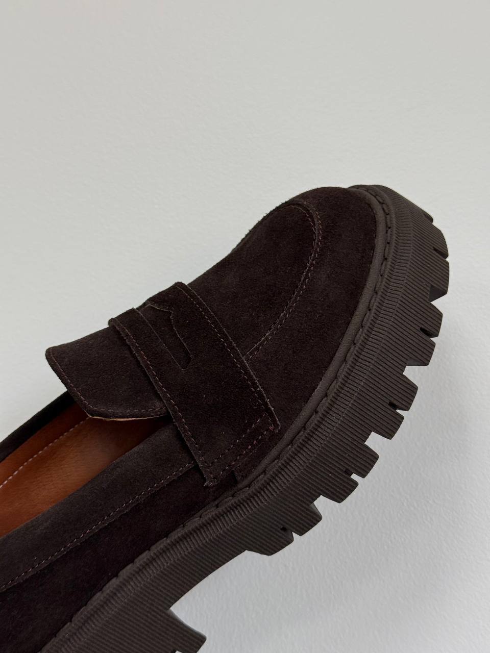 Лофери замша, шоколад