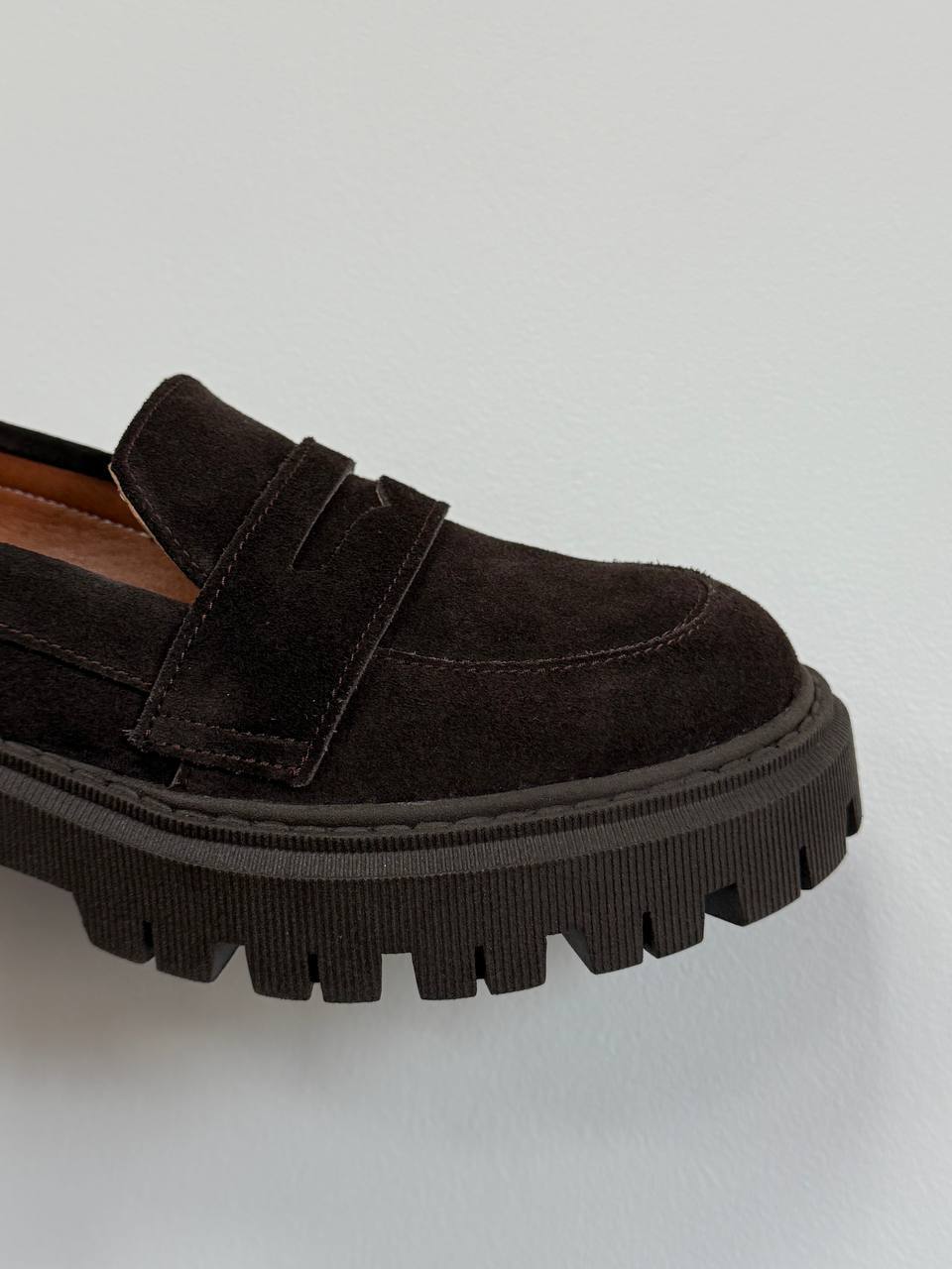 Лофери замша, шоколад