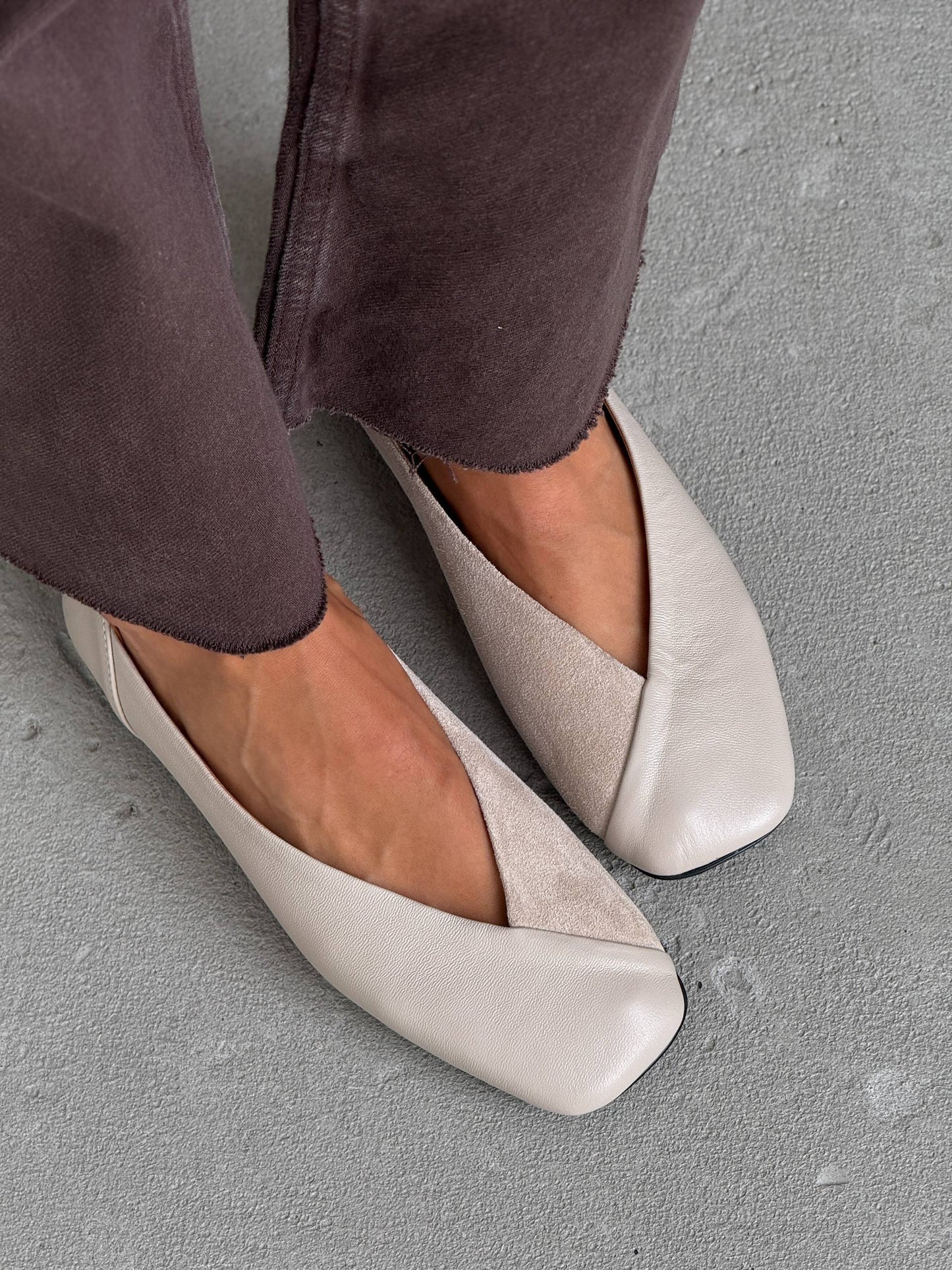 Анатомічні балетки ™️ NikArt, бежевий