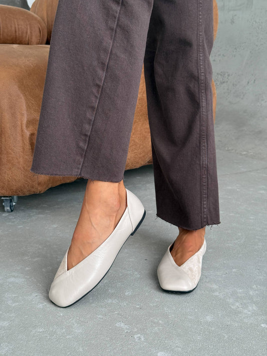 Анатомічні балетки ™️ NikArt, бежевий