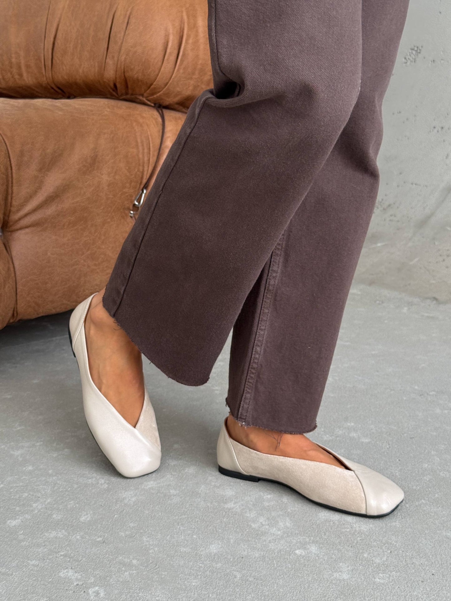 Анатомічні балетки ™️ NikArt, бежевий