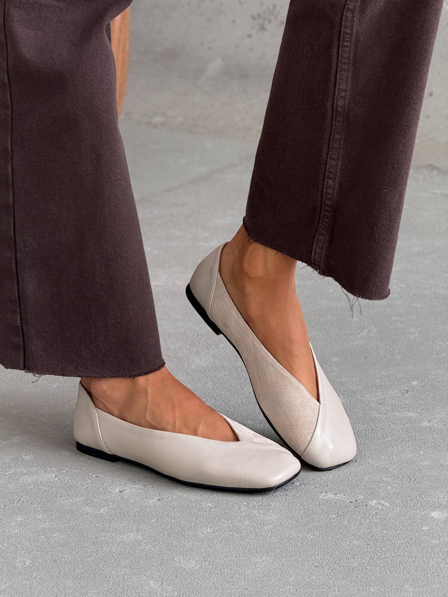 Анатомічні балетки ™️ NikArt, бежевий