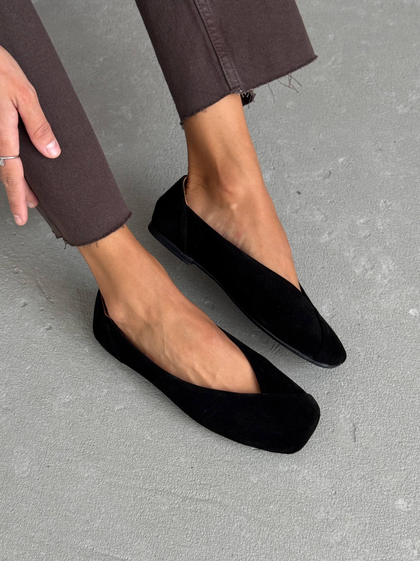 Анатомічні балетки ™️ NikArt, чорний