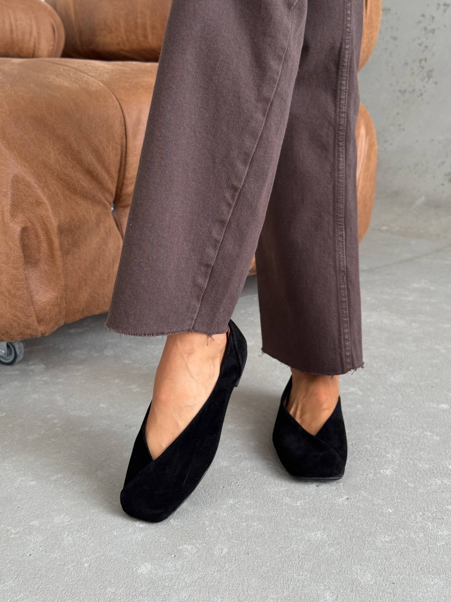 Анатомічні балетки ™️ NikArt, чорний