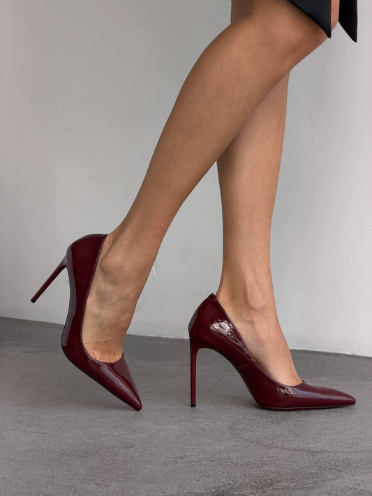 Туфлі на червоній підошві ™️ LizMar, бордовий