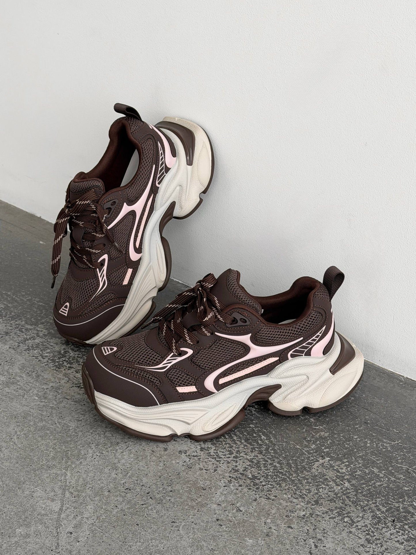 Кросівки Boss Victor™️, ніжно-рожевий + коричневий