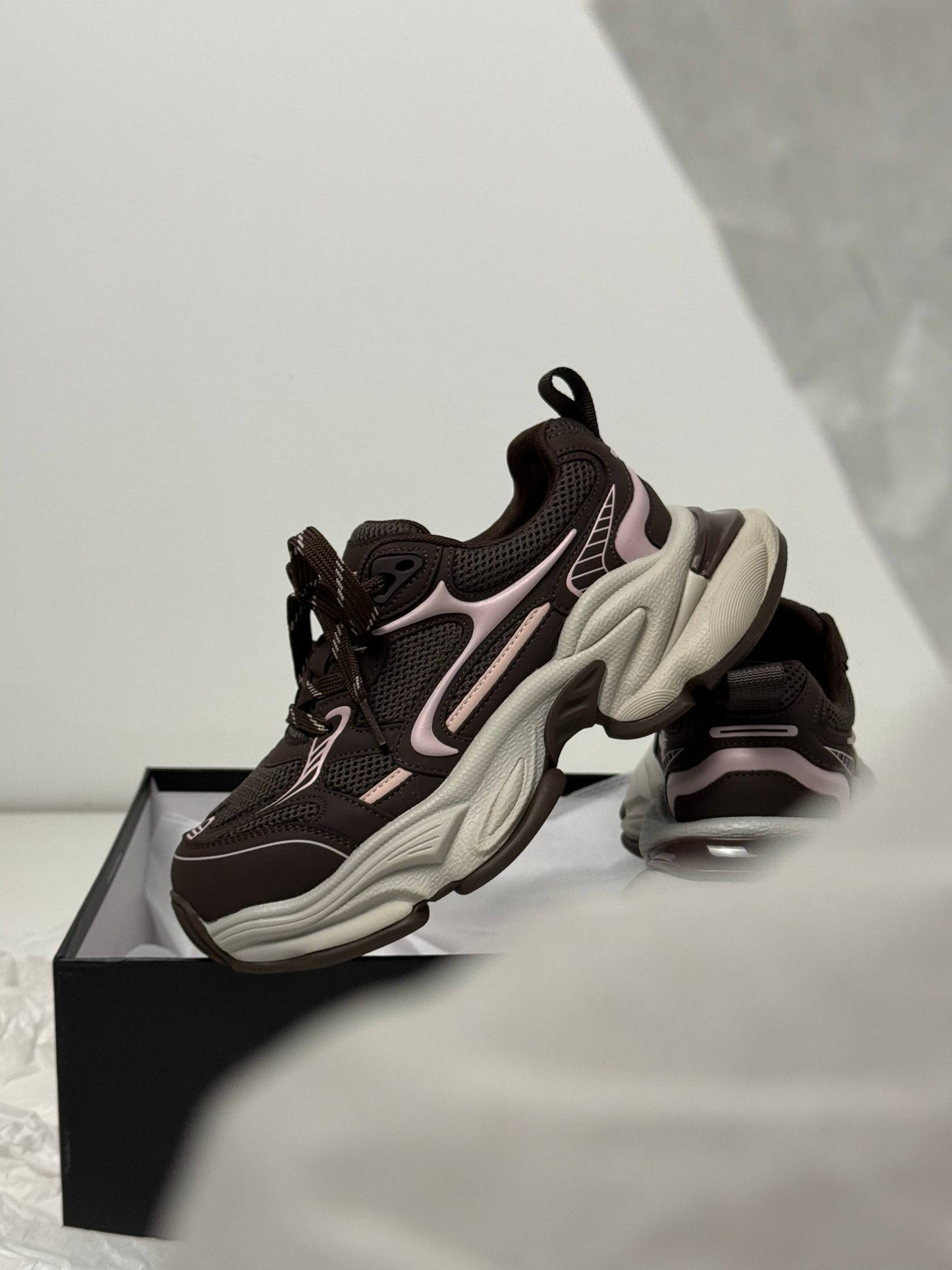 Кросівки Boss Victor™️, ніжно-рожевий + коричневий